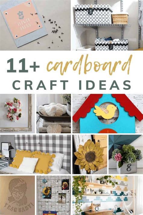 11 Cardboard Crafts For Adults (Free Home Decor!) - Making Manzanita