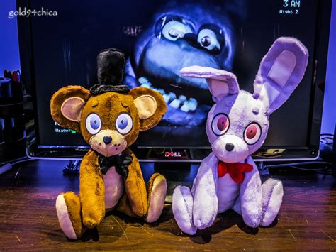 Freddy + Bonnie Custom Plushies!! by gold94chica on DeviantArt