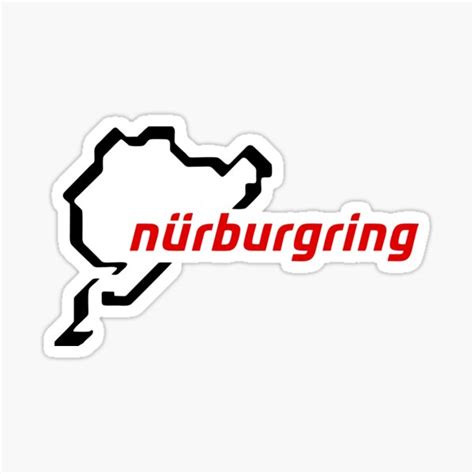 "Nurburgring." Sticker by Uyannirta | Redbubble