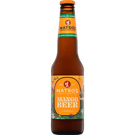 Matso's Mango Beer Bottle 330ml | Woolworths