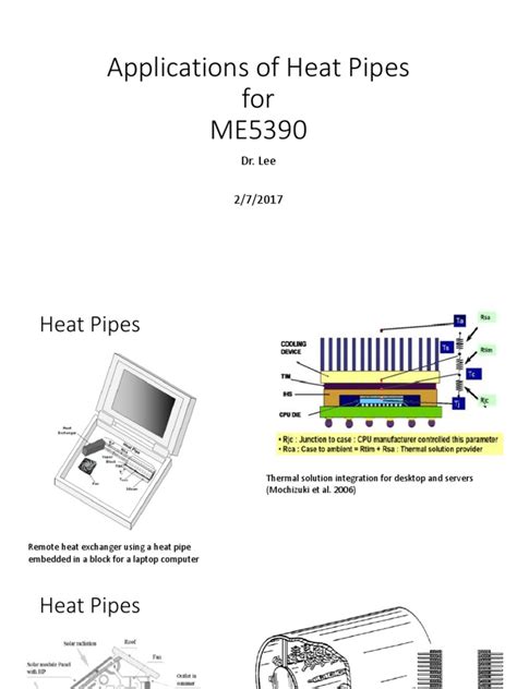 Applications of Heat Pipes | PDF