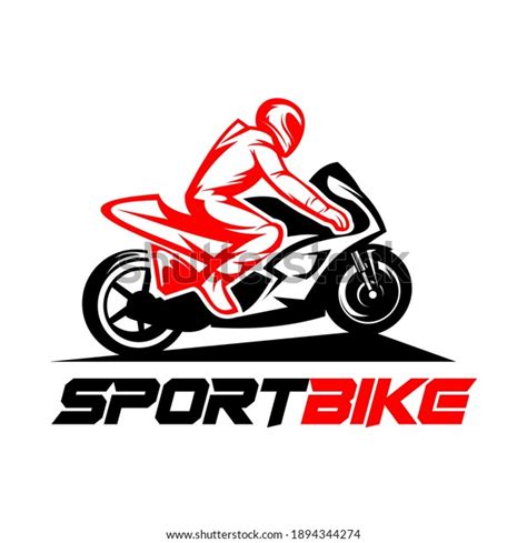 Riding Sport Bike Logo Vector Icon Stock Vector (Royalty Free ...