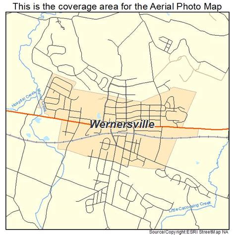 Aerial Photography Map of Wernersville, PA Pennsylvania