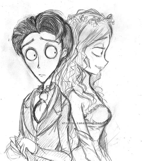 The Corpse Bride- Victor and Emily | Tim burton art, Tim burton art ...