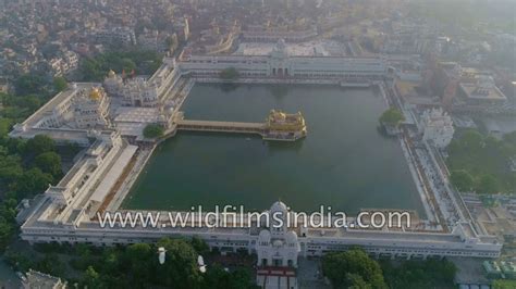 Aerial view of Golden Temple, Amritsar - YouTube