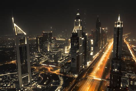 Download Time Lapse United Arab Emirates Skyscraper City Night Building Man Made Dubai 4k Ultra ...