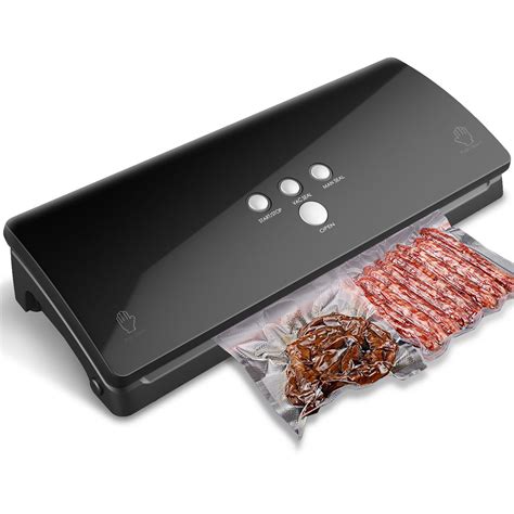 Food Packaging Vacuum Sealer Machine Automatic Vacuum Sealing System for Food Fresh Black ...