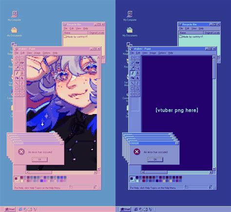 Free Vtuber Windows 98 wallpaper template - cattttty's Ko-fi Shop - Ko ...