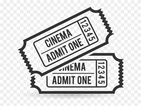 Ticket Black And White Clipart - Movies Ticket Clipart Png - Free ...