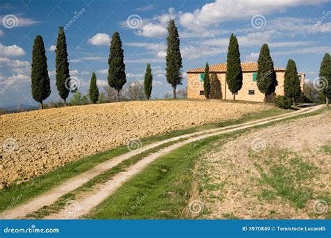 Val D Orcia Landscape, Tuscany Stock Image - Image of house, fall: 3970849