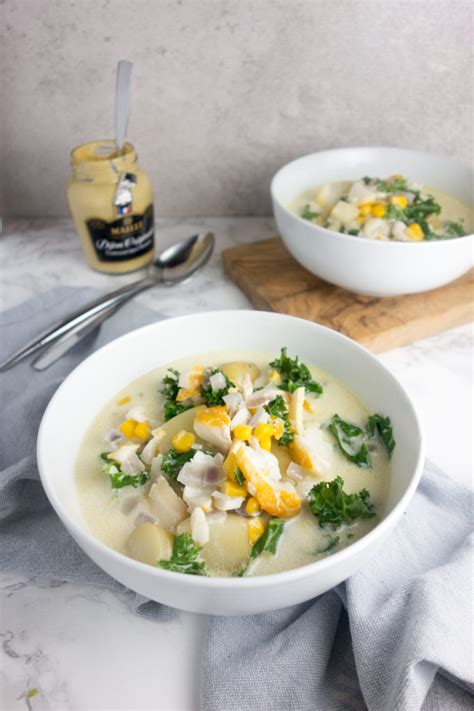 Smoked Haddock Potato Chowder - A Dash of Ginger