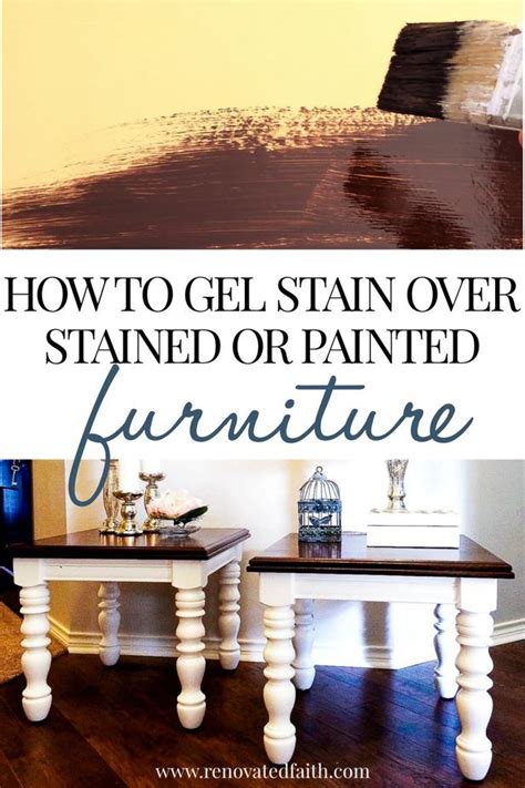 EASIEST Gel Stain Over Stain Technique (How to Gel Stain Over Paint!)