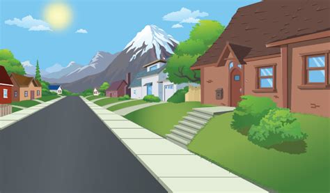 Cartoon neighbourhood on Behance