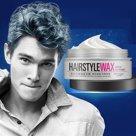 100g Hairstyle Wax Healthy Men Women Gray Silver Temporary Modeling ...