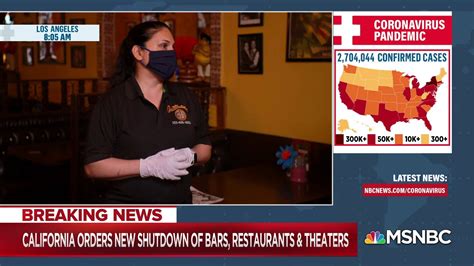 Erin McLaughlin peaks to California restaurant worker about closures ...