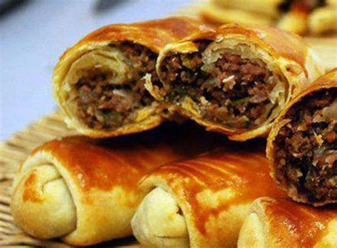 Recipe and cooking delicious meat borek with saffron