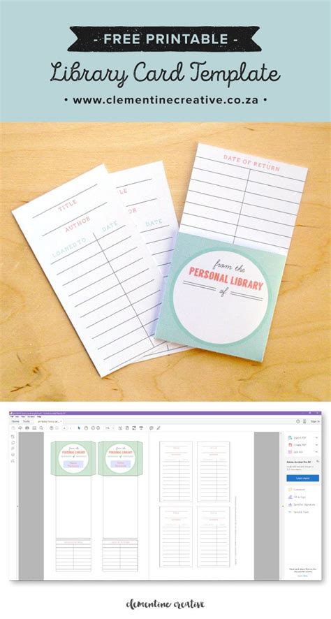 Free Printable Library Cards