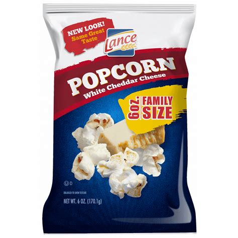 Lance White Cheddar Popcorn Family Size, 6 Oz. - Walmart.com