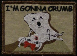 Im gonna Crumb funny VELCRO® Brand patch | Funny patches, Cool patches, Patches display