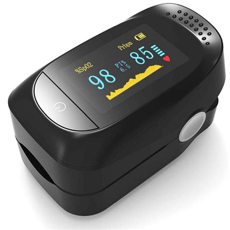 Finger Pulse Oximeter Blood Oxygen Saturation SpO2 Monitor Black - Walmart.com