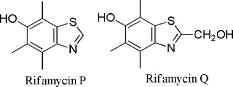 Structure of rifamycin P and Q. | Download Scientific Diagram