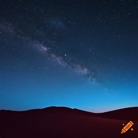 Starry desert night sky on Craiyon