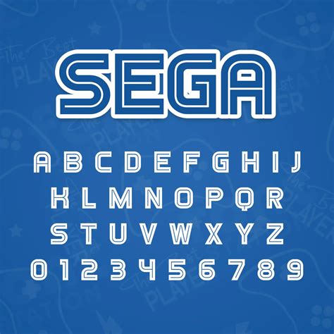 SEGA Font - Retro Arcade Font - Instant Download