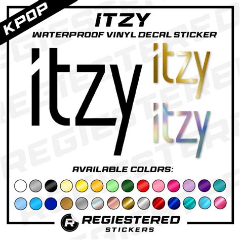 KPOP ITZY Logo Vinyl Decal Sticker Waterproof Helmet Motorcycle Bike Car Phone Tumbler | Lazada PH