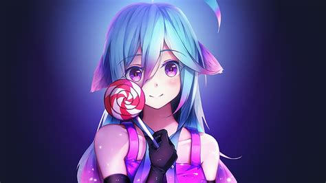 1920x1080px | free download | HD wallpaper: Anime girl, 4K, Lollipop ...