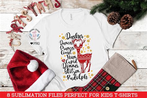 Sublimation Christmas Designs Christmas Kids T-shirt - Etsy