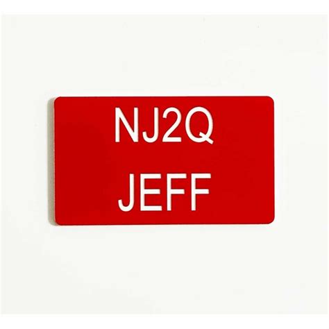 Ham Radio Call Sign Name Badge