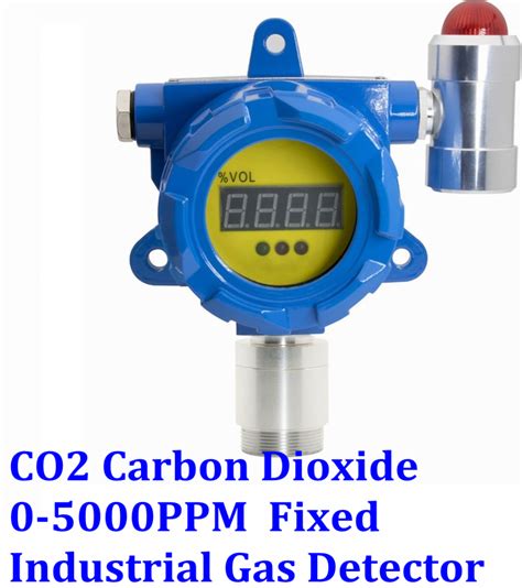 CO2 Carbon Dioxide Fixed Gas Detector With Display Alarm Industrial ...