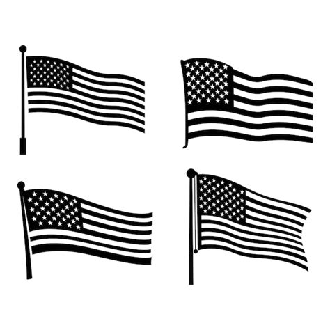 Premium Vector | Land of the free usa flag graphics set