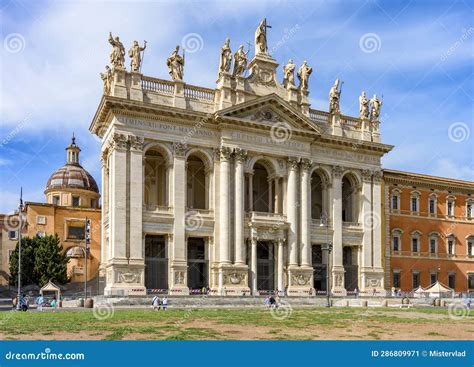 Lateran Basilica in Rome, Italy Stock Image - Image of church, basilica ...