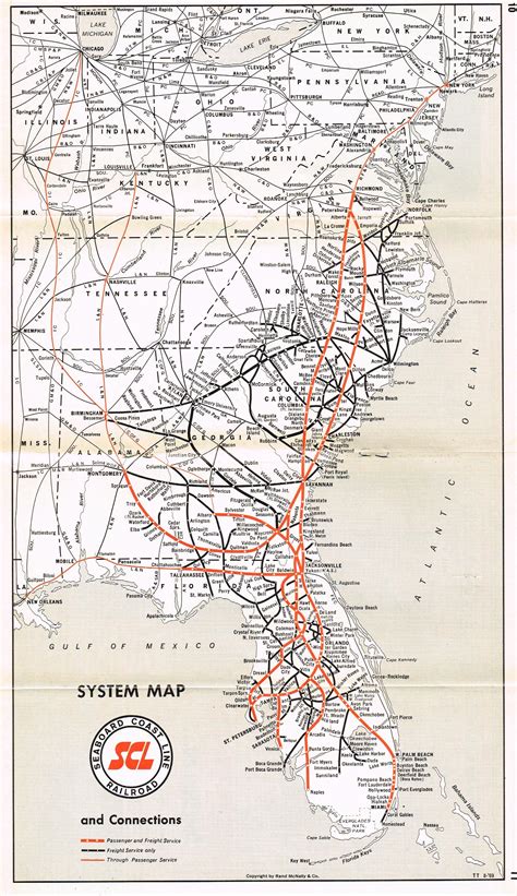 Seaboard Coast Line Map