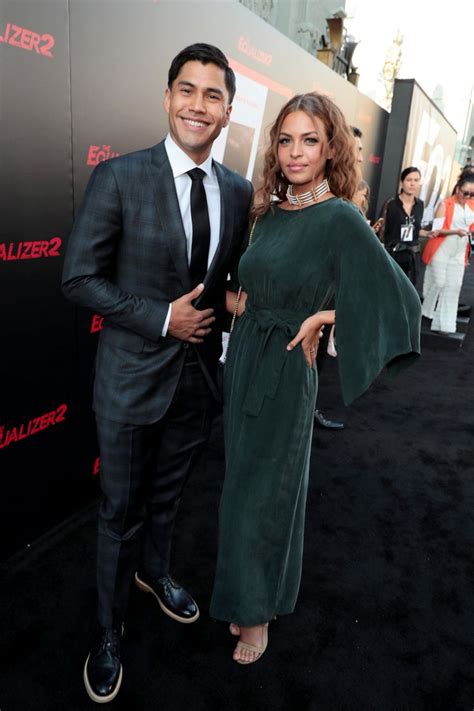 Martin Sensmeier and Kahara Hodges premiere of THE EQUALIZER 2 at TCL ...