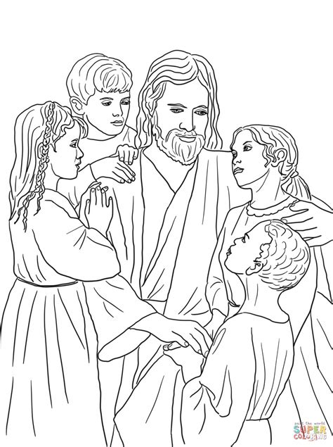 New Jesus with Child Coloring Page | Thousand of the Best printable coloring pages for kids!