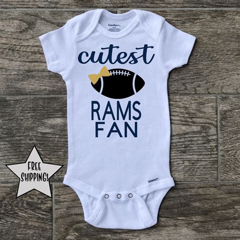 LA Rams Onesie, NFL Onesie - Etsy