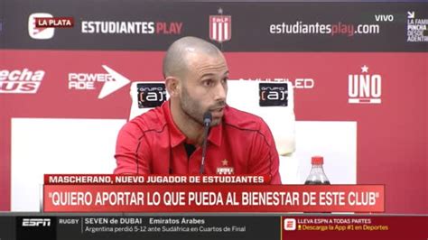 Mascherano: ‘Estudiantes era la única opción en Argentina’ – Caliente.MX