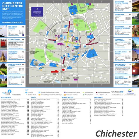 Chichester Tourist Map - Ontheworldmap.com