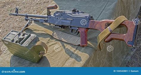 PK Machine gun stock image. Image of kalashnikov, eyesight - 104542881