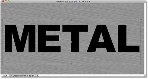 Metal Text Effect In Photoshop