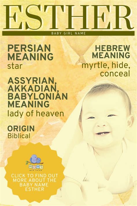 Esther Name Meaning & Origin | Middle Names for Esther