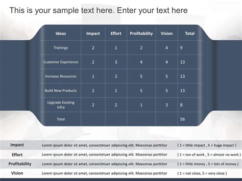 Decision Matrix Strategy PowerPoint Template | SlideUpLift