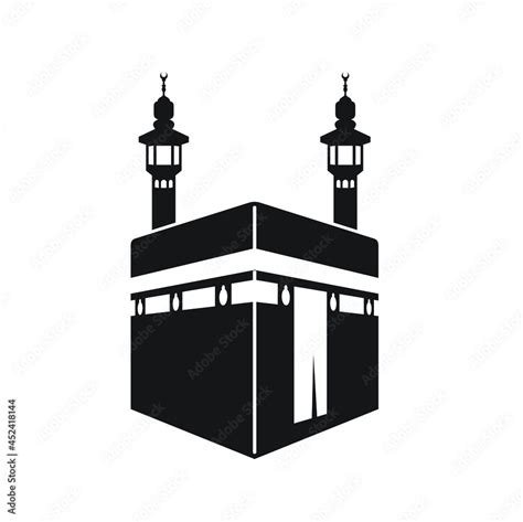 Kaaba Clipart Black And White