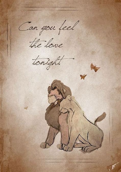 Nala and Simba: Can you feel the love tonight. | Disney lion king, Disney quotes, Disney wallpaper