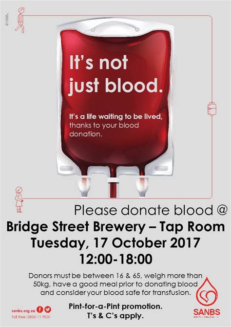 News Article - PINT FOR A PINT BLOOD DRIVE AT BRIDGE STREET BREWERY - Nelson Mandela Bay (Port ...