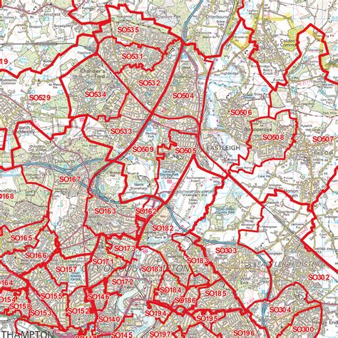 Southampton Postcode Map (SO) – Map Logic