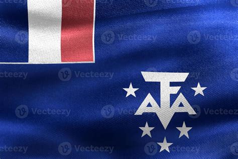 3D-Illustration of a French Southern Territories flag - realistic waving fabric flag 7292208 ...