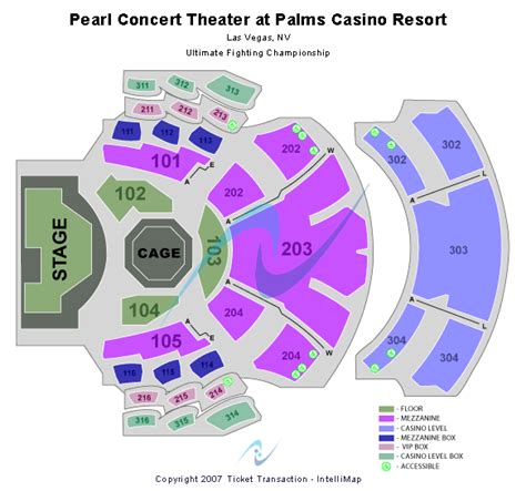 Pearl Concert Theater At Palms Casino Resort Seating Chart